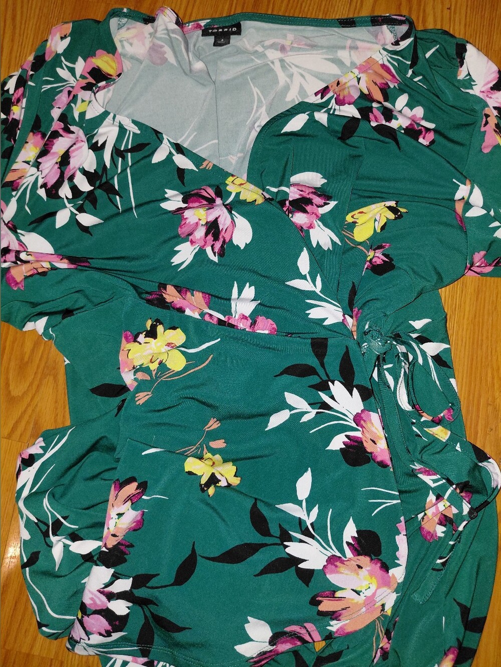 Floral Wrap Tunic Top Torrid Size 4X